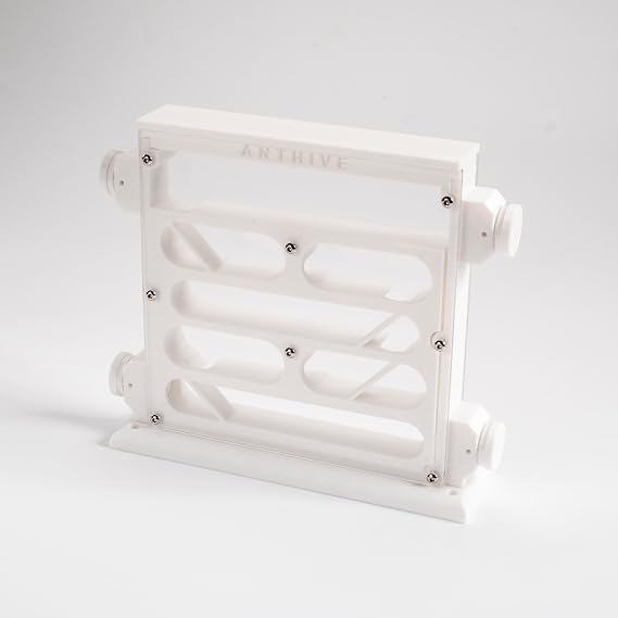 Ant Farm Observation Nest, White, Multi-Layer Educational Formicarium with 4 Extension Ports, Vertical Standing Design