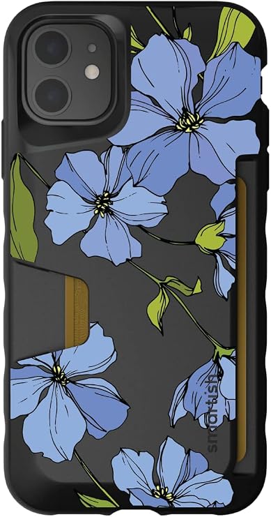 Smartish - Blue Blossoms - iPhone 11 Wallet Case - Wallet Slayer Vol 1 [Slim + Protective] Credit Card Holder - Fits iPhone 11