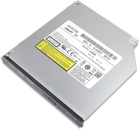 Notebook PC Internal Blu-ray Burner, for Panasonic UJ-240 UJ240 Matshita BD-MLT UJ240AS, Double Layer 6X BD-RE DL 50GB 8X DVD+-RW Writer, Laptop 12.7mm SATA Tray-Loading Optical Drive Replacement