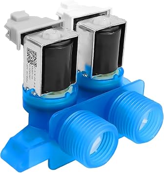 Upgraded Washer Water Inlet Valve Replace W10289387 WPW10289387 AP6018779 PS11752082 Fit for Whirlpool Washing Machine MHW6000XR0 MHW6000XR1 MHW6000XR2 MHW6000XW0 MHW6000XW1 MHW6000XW2
