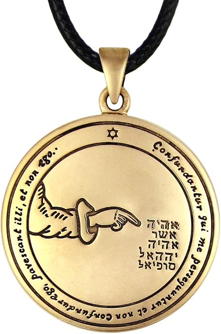Moonlight Mysteries Bronze Fourth Pentacle of Moon Protection Talisman