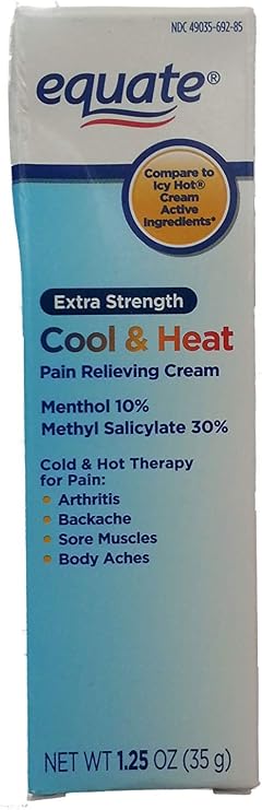 Cool & Heat Pain Relieving Cream, 1.25oz, Compare to Icy Hot Cream