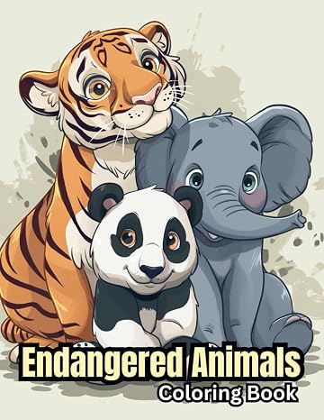 Endangered Animals Coloring Book