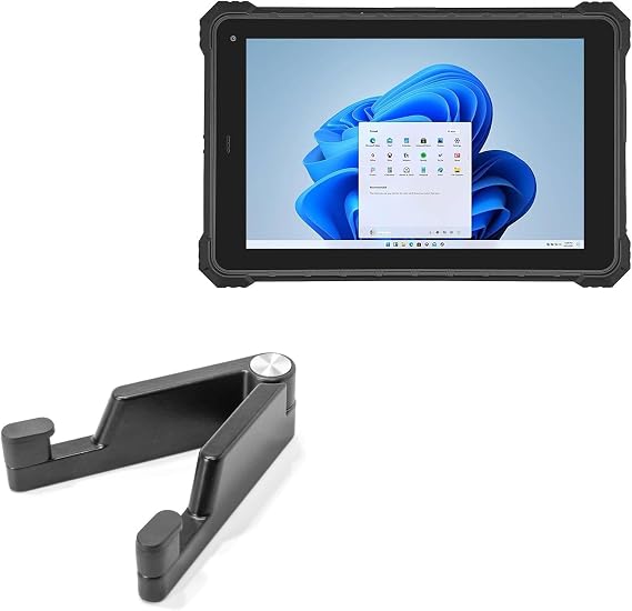 BoxWave Stand and Mount Compatible with Tablet Technologies Conker ST8 - Desktop Aluminum SoloStand, Adjustable Hands-Free Portable with Rubber Feet - Jet Black