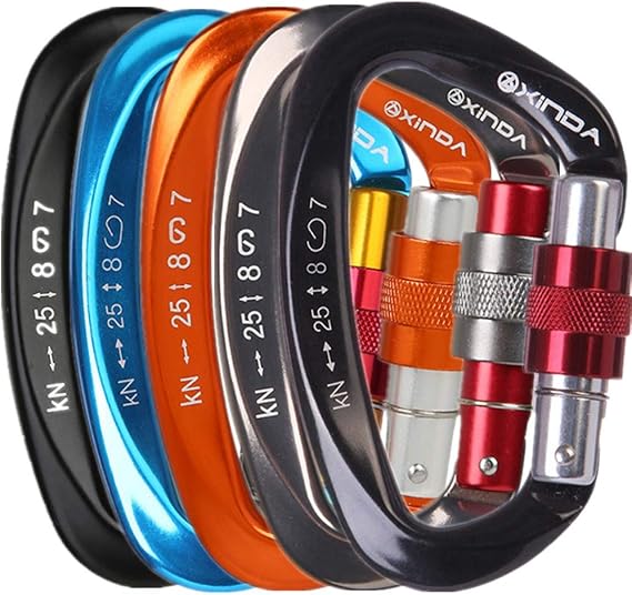 SRT Climbing Hand Ascender Aviation Light Alloy Mountaineering Rock Ergonomic Rappelling Gear Equipment Left Handled Ascender Arborist Tree Climber Rigging