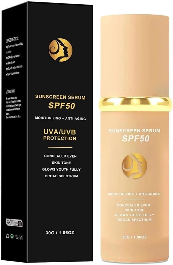 30G Color Changing Foundation for Mature Skin, SPF 50, 4-in-1 Liquid Makeup, 12H Long Lasting Full Coverage & Moisturizing for Sensitive Skin, Suitable for Light to Medium Tones