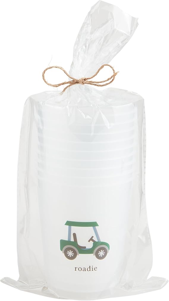 Mud Pie Golf Party Cups Set, Golf Cups, 16 oz