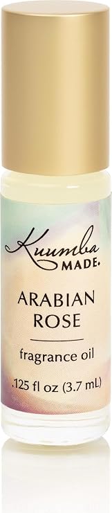 Kuumba Made Arabian Rose Fragrance Oil, Long-Lasting Small-Batch Perfume Roller, Vegan, Alcohol-Free, .125 Fl Oz