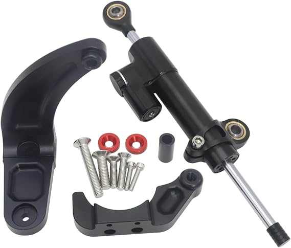 Electric scooter, Compatible with Dualtron Thunder 3 DT3 Adjustable Steering Stabilize Damper Bracket Mount Support Kit Accessories(Style A)