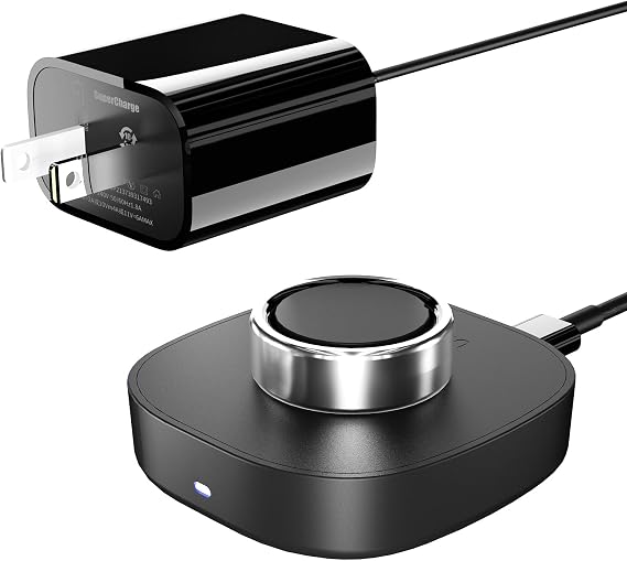 Charger for Oura Ring Gen4 (Size 10) - Fast Charging Dock with USB-C Wall Charger & 3FT Cable, Quick Charge Replacement Base Compatible with Oura Ring Gen 4 - Black