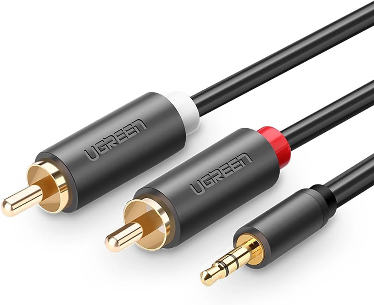 Ugreen 3.5mm AUX RCA Audio Cable, 1 Meter, Anthracite