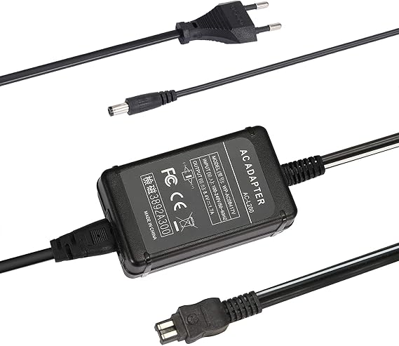AC-L200 Replacement Camera AC Power Adapter Charger kit AC-L200C AC-L25 AC-L25A AC-L25B AC-L25C for Sony Handycam DCR-SX40 DCR-SX41 DCR-SX44 DCR-SX60 DCR-SX63 DCR-DVD305 DCR-DVD308