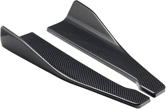 Car Bumper Front Lip Splitter Spoiler For BMW Universal Car Front Rear Bumper Strip Lip Spoiler Diffuser Splitter Scratch Protector 48CM Length(Carbon Look)