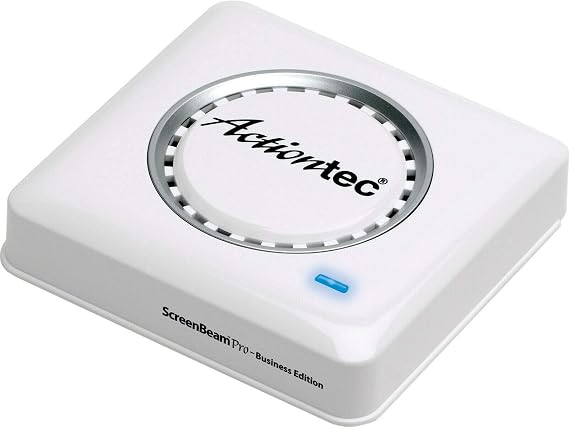 Action: ScreenBeam Pro Business Edition - White, Water Purification Unit, 50 Ft Range, Full HD, 1920 x 1080, Lightweight Plastic