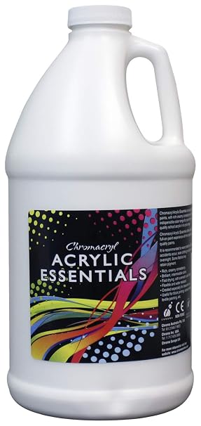 Chromacryl Acrylic Essentials, Half Gallon, White