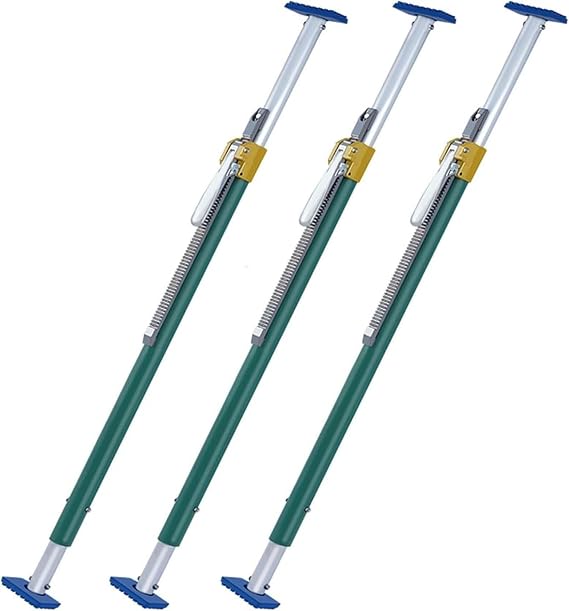 Adjustable Ratcheting Cargo Bar - Heavy-Duty Steel Divider for Pickup Trucks, SUVs & Mini Trucks, Non-Slip Design with Rubber Feet, 3-Pack (6.9-8.1ft)