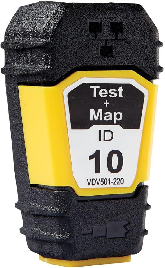 Klein Tools VDV501-220 Cable Tester Remote, Test + Map Remote #10 for Klein Tools Scout Pro 3 Cable Tester