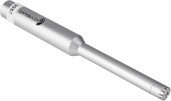 Dayton Audio EMM-6 Precision Omnidirectional Electret Condenser Microphone for Room Acoustic Analyzers and Audio Measurement Systems, Calibration Data File with Response Graph Included