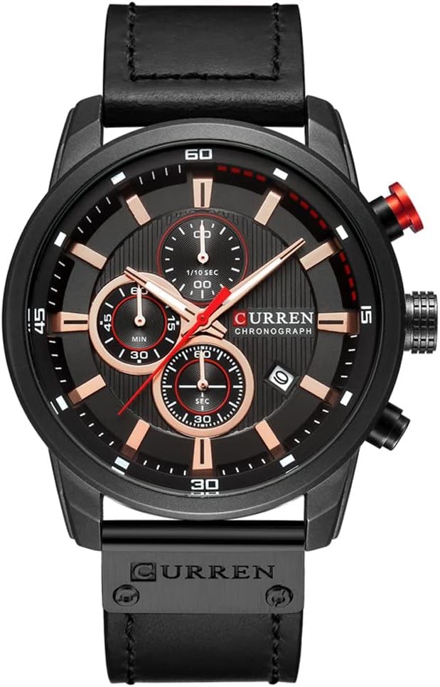 CURREN Chronograph Sport Waterproof Clock Man Watches Military Men's Watch Analog Quartz