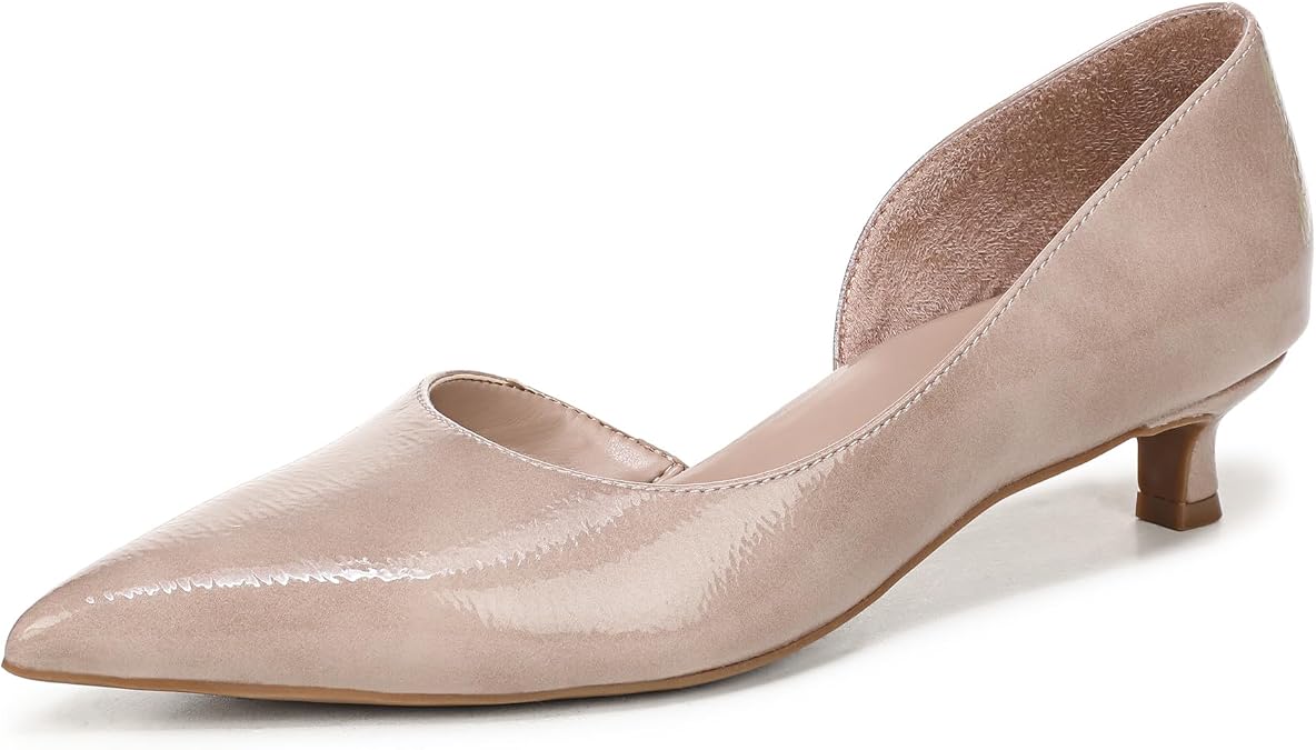 Naturalizer Women's Gallent Pump Warm Taupe Patent 6.5 W