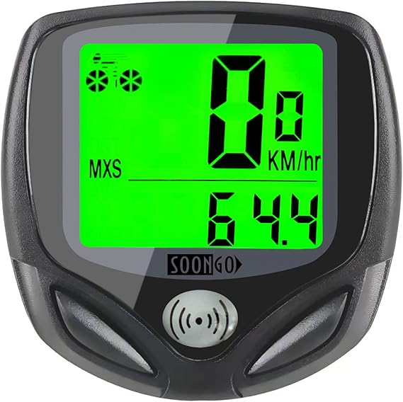 Bike Speedometer, Bicycle odometers,Bicycle Speedometer Wireless Cycle Bike Computer Waterproof Bike Odometer with LCD Display Speedometer Accurate Speed Tracking & Multi-Function