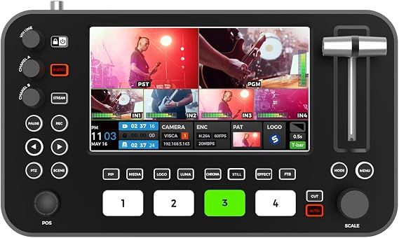 SPROLINK NeoLive R2 Plus Video Switcher Video Mixer Switcher Live Streaming 4X HDMI Input Switcher Equipment for Multi-Camera Production Broadcast Platform App