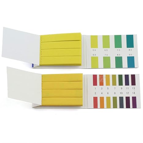 2-Pack Ph 1-14 & PH5.5-9.0 PH Test Strips Extensive Precision Test Paper Color Chart Water Soil Testing Kit