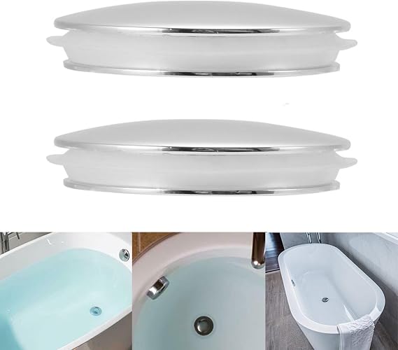 TopHomer 2 Pcs Basin Sink Click Pop Up Push Button 35mm Sink Drain Plug Stopper for Bathroom and Kitchen Sinks, Bathtubs, Laundry Pool, Swimming Pool