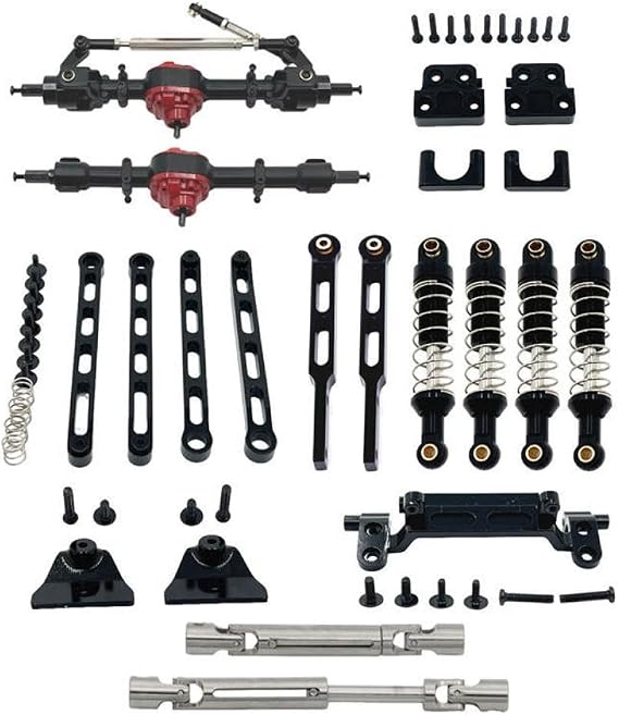 Metal Upgrade Remote Control Car Large Package Compatible with MN MN82T LC79 MN82S MN82Pro MN82(Red)