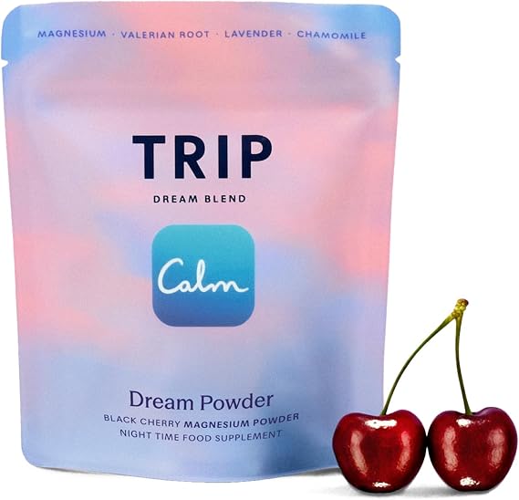 TRIP Dream Night Time Powder, Magnesium Drink, Black Cherry, 30 Servings