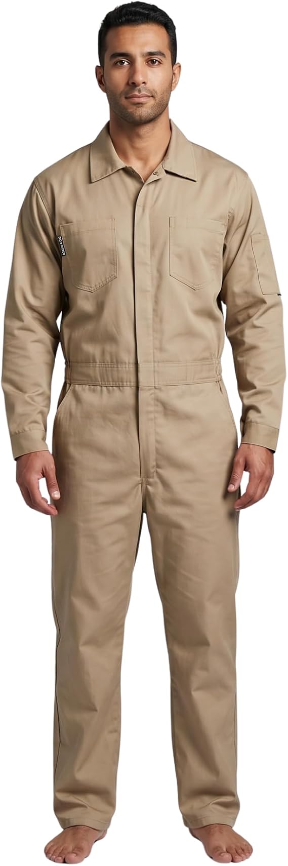 Toledano Industries MEDIUM FLAME RESISTANT KHAKI COVERALLS