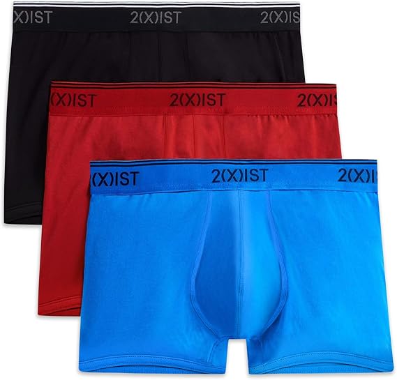 2(X)IST mens Cotton Stretch No Show Trunk 3-pack