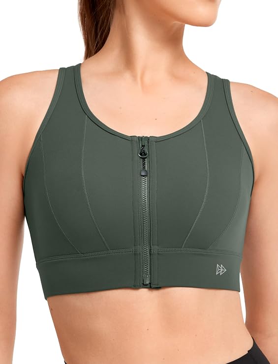 Yvette Front Closure High Impact Sports Bra for Women