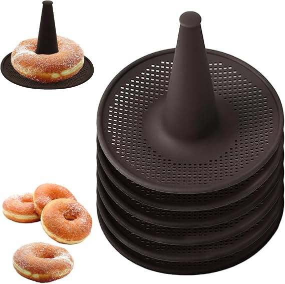6Pcs Silicone Donut Molds, Donut Mold Donut Pans Set for Baking, Pastry Molds for Bagel and Doughnut Cake Pans