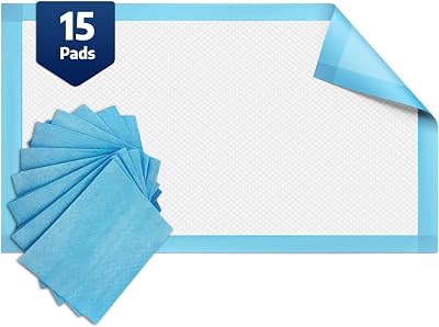 BodyMed Disposable Chucks Incontinence Underpads, 23 in. x 36 in., 15 Pads, High Absorbency Discreet, Breathable, and Lightweight Ideal for Adults, Kids, Elderly, and Pets