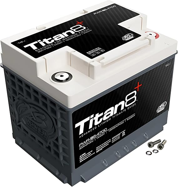 XS Power PWR-S6-4700 2000 Amp Lithium Battery with M6 Terminal Hardware - Group 47 14 Volt 10Ah 1000CA Deep Cycle LTO Car Audio Powercell for Performance Racing and Stereo