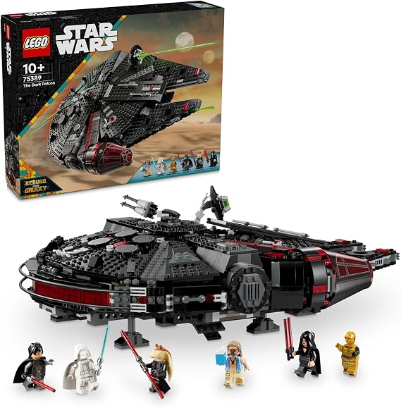 LEGO Star Wars Dark Falcon 75389 – Toy Car Building Set with 6 Minifigures Including C-3PO for Girls and Boys Who Love Star Wars for Ages 10 and Over, Children's Birthday Gift Idea (1579 Pieces)