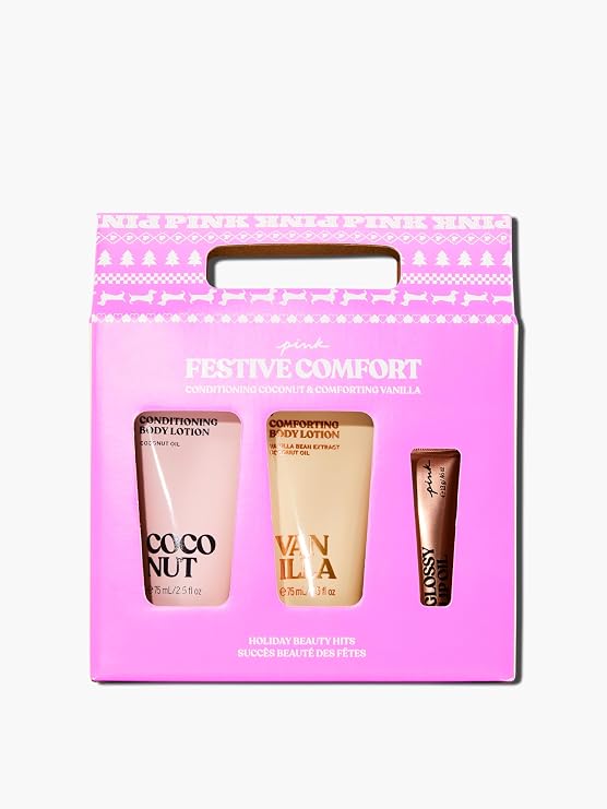 Victoria's Secret PINK Personal Care Beauty Gift Set, Lotion and Lip Oil