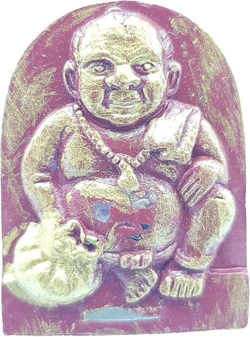 Khun Chang Calling Wealth Lucky Fortune with Monk Robe and Hair Kruba Oor Bandita