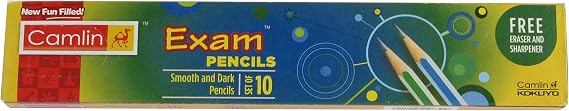 Camlin Exam Non Rubber Tip - Pack Of 10