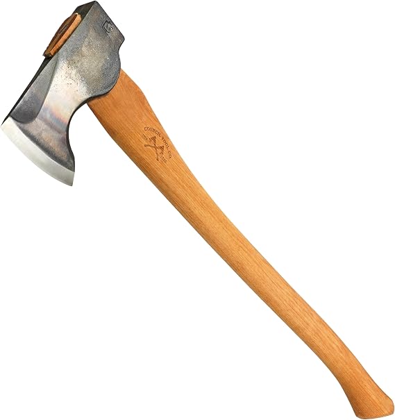 COUNCIL TOOL 2 lb Wood-Craft Pack Axe, 24" Curved Handle, Made in USA