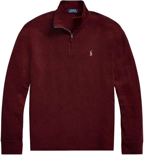 POLO RALPH LAUREN Men's Classic Estate-Rib Quarter-Zip Pullover Sweater