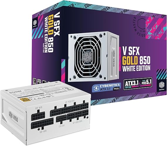Cooler Master V850 SFX Gold White Edition Full Modular, 850W, 80+ Gold