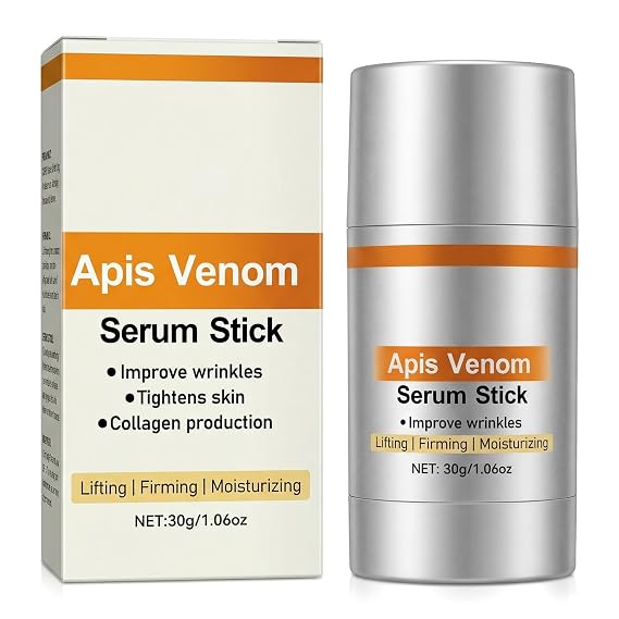 Bee Venom Firming Serum Stick Anti-Wrinkle, Lifting & Hydrating Face & Body Cream, Fine Line Reduction, Skin Tightening & Brightening, All Skin Types