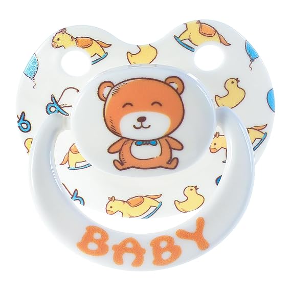 Adult Pacifier Age Regression Stuff: Cute Big Size Silicone Binky for Adults - Large Shield Pici for Sleep