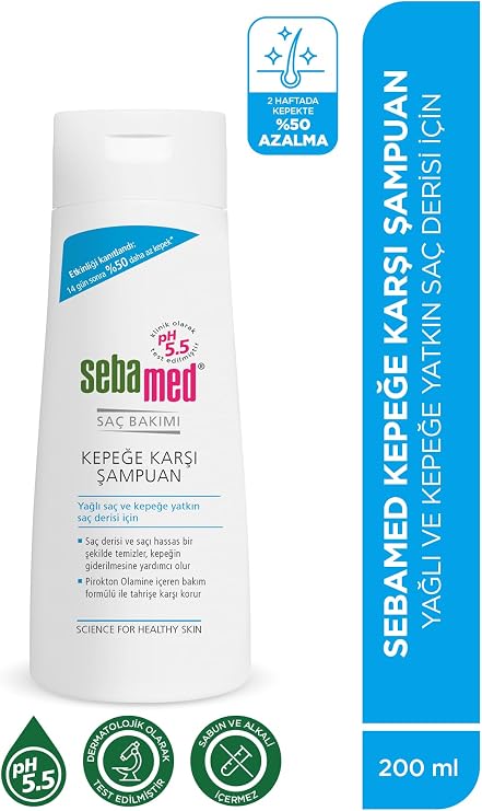 Sebamed Kepek Karşıtı Pirokton Olamin İçerikli Yağlanma Önleyici Etkili Şampuan 200 ml