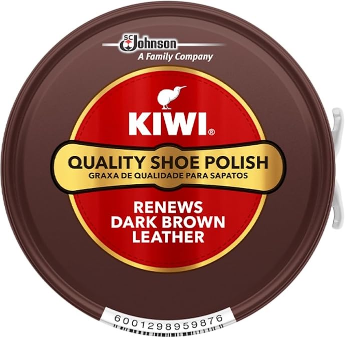 KIWI Shoe Polish, Dark Brown, 50ml