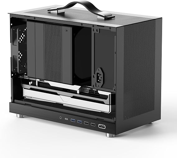 Shiny Snake G300 16.8L MESH Portable SFF Desktop Gaming PC Chassis - Black