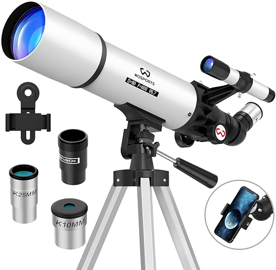 90mm Telescope for Adults High Powered, Magnification 180X