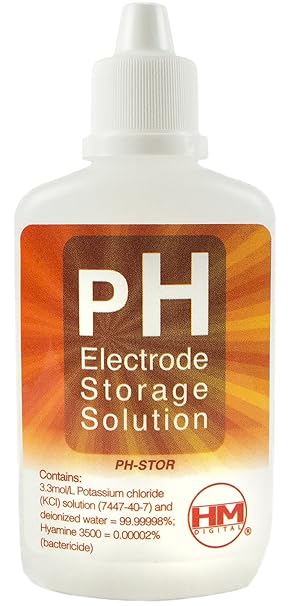HM Digital PH-STOR pH Electrode Storage Solution for Use with PH-200 or PH-80, 60cc Volume